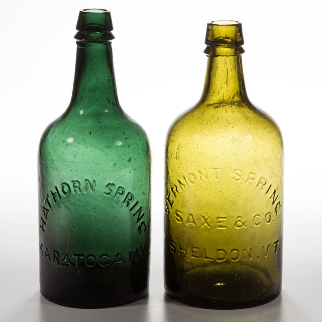 NEW YORK AND VERMONT MINERAL SPRING WATER BOTTLES, LOT (1 of 1)