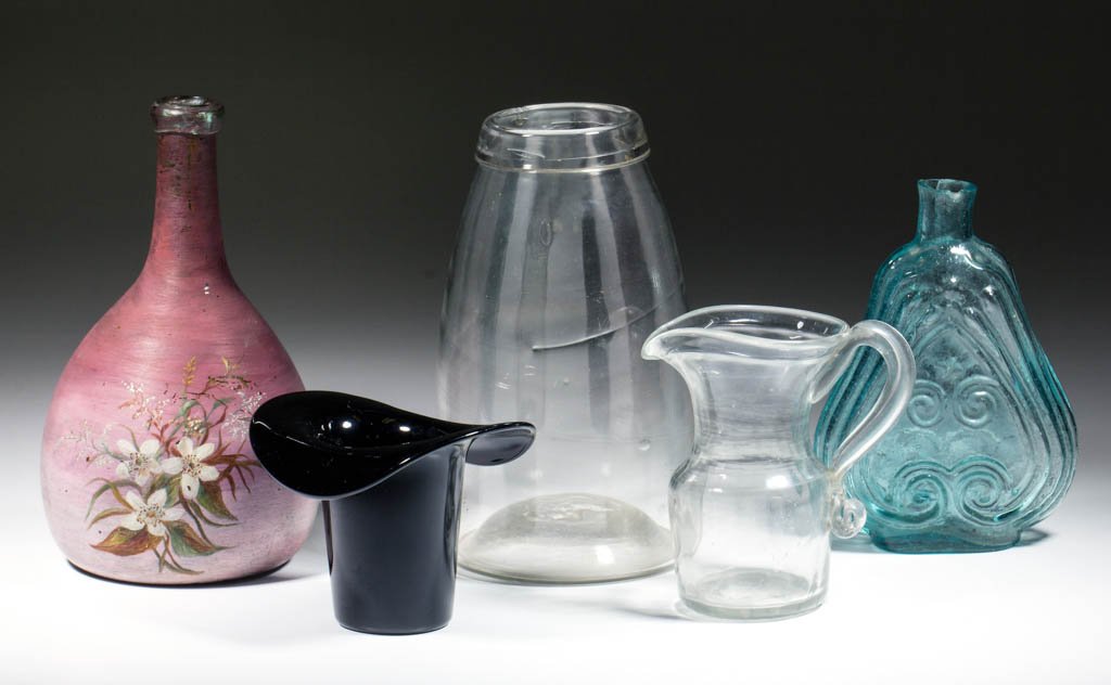 ASSORTED BOTTLES AND OTHER ARTICLES, LOT OF FIVE (1 of 1)