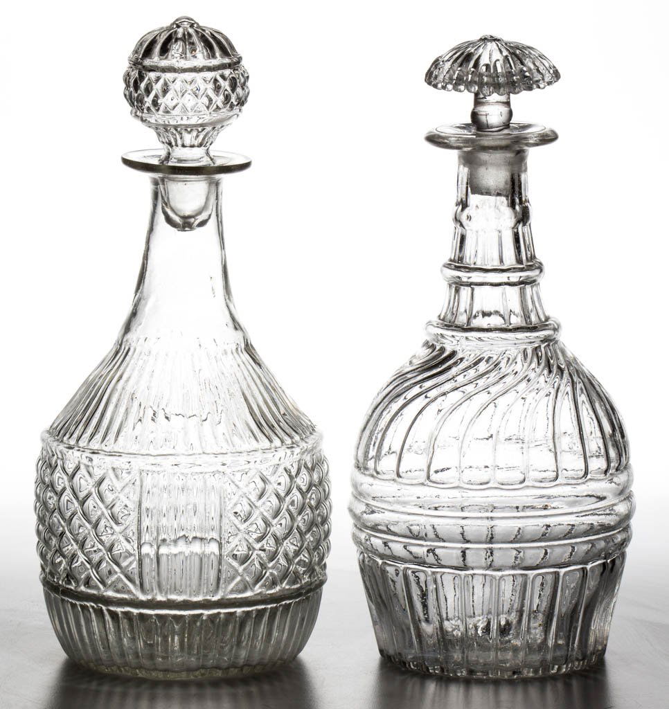 BLOWN-MOLDED GI-27 AND GIII-27 QUART DECANTERS, LOT OF (1 of 1)