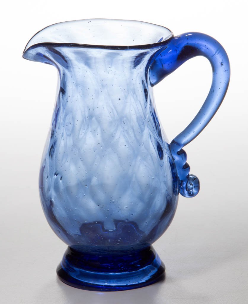 PATTERN-MOLDED DIAMOND QUILT CREAM JUG (1 of 1)