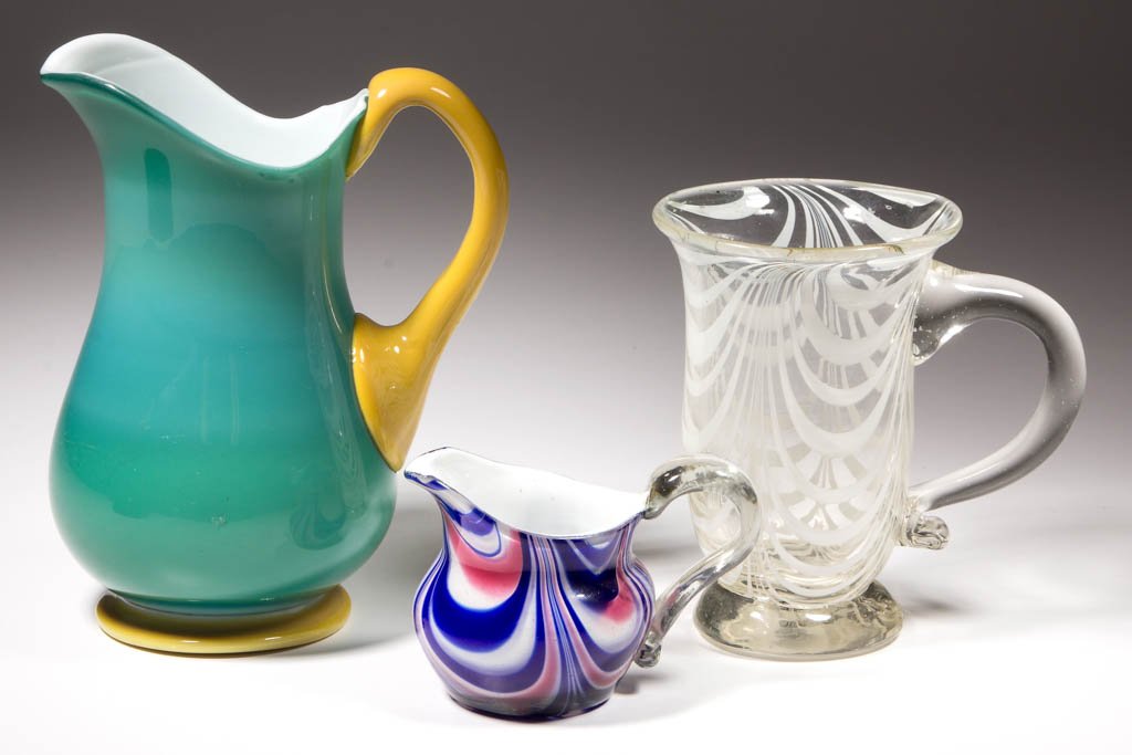 ASSORTED FREE-BLOWN ARTICLES, LOT OF THREE (1 of 1)