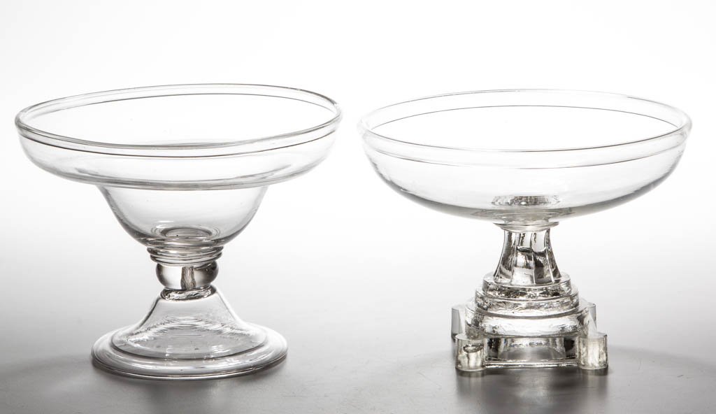 FREE-BLOWN OPEN COMPOTES, LOT OF TWO (1 of 1)