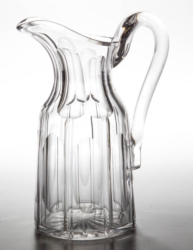 AMERICAN CUT PANELLED OVAL QUART PITCHER (1 of 1)