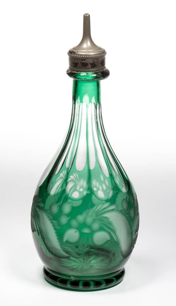 CUT OVERLAY FOLIATE BITTERS / BARBER'S BOTTLE (1 of 1)