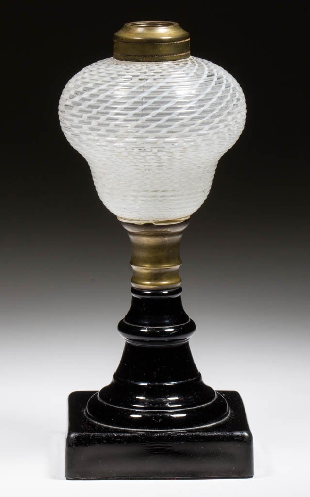 REED FONT KEROSENE STAND LAMP (1 of 1)