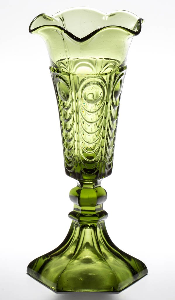 PRESSED EYE AND SCALE / PEACOCK EYE VASE (1 of 1)