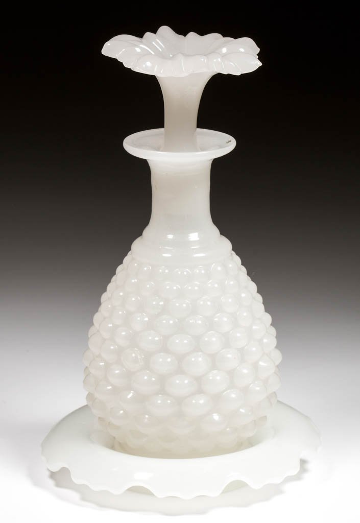 BLOWN-MOLDED OVAL HOBNAIL COLOGNE BOTTLE (1 of 1)