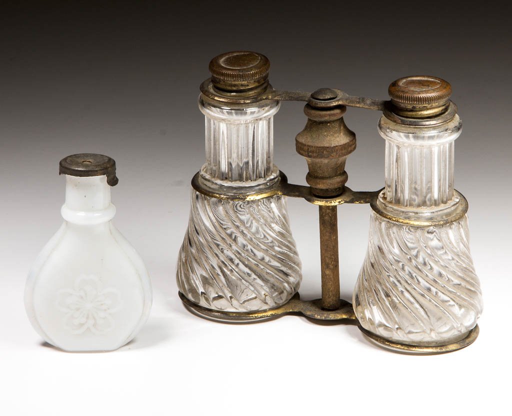 ASSORTED BLOWN-MOLDED PUNGENTS / SCENT BOTTLES, LOT OF (1 of 1)
