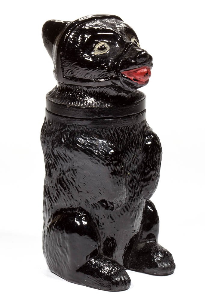 PRESSED MUZZLED BEAR MEDIUM-SIZE JAR (1 of 2)