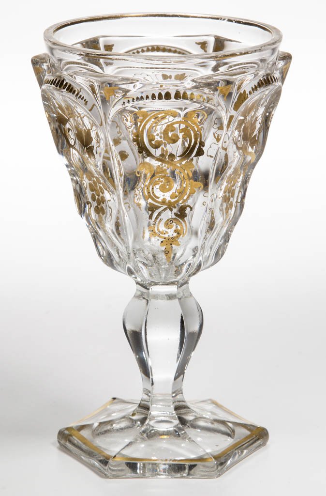 UNLISTED WAVY PANEL GOBLET (1 of 1)