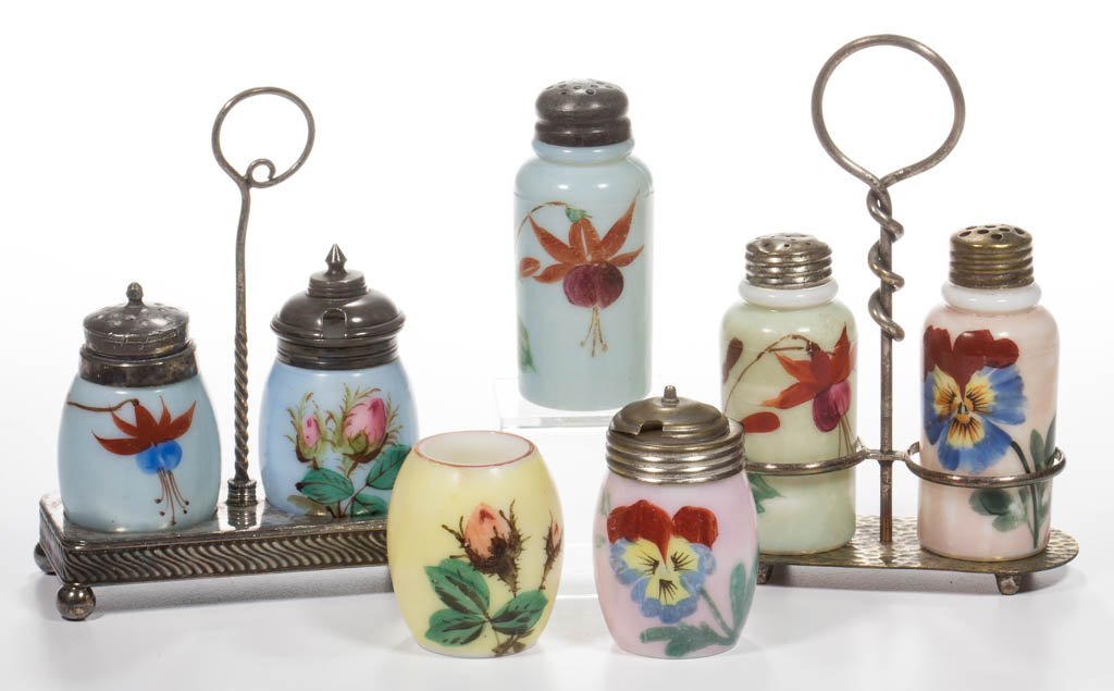 ASSORTED DECORATED OPAL ARTICLES, LOT OF SEVEN (1 of 1)