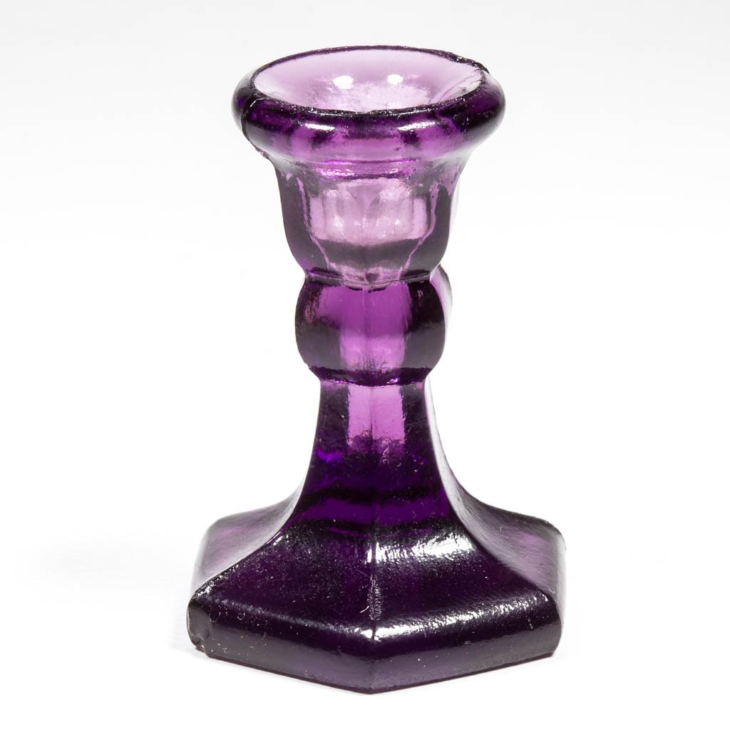 PRESSED HEXAGONAL TOY CANDLESTICK (1 of 1)