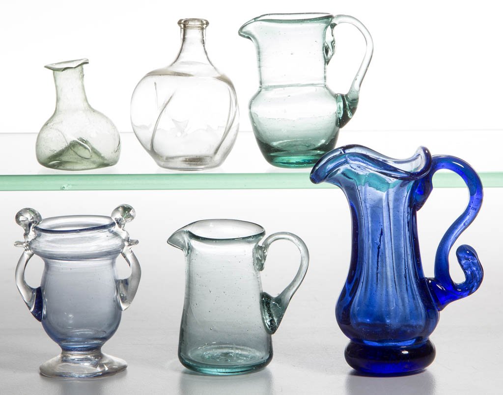 ASSORTED FREE-BLOWN TOY ARTICLES, LOT OF SIX (1 of 1)