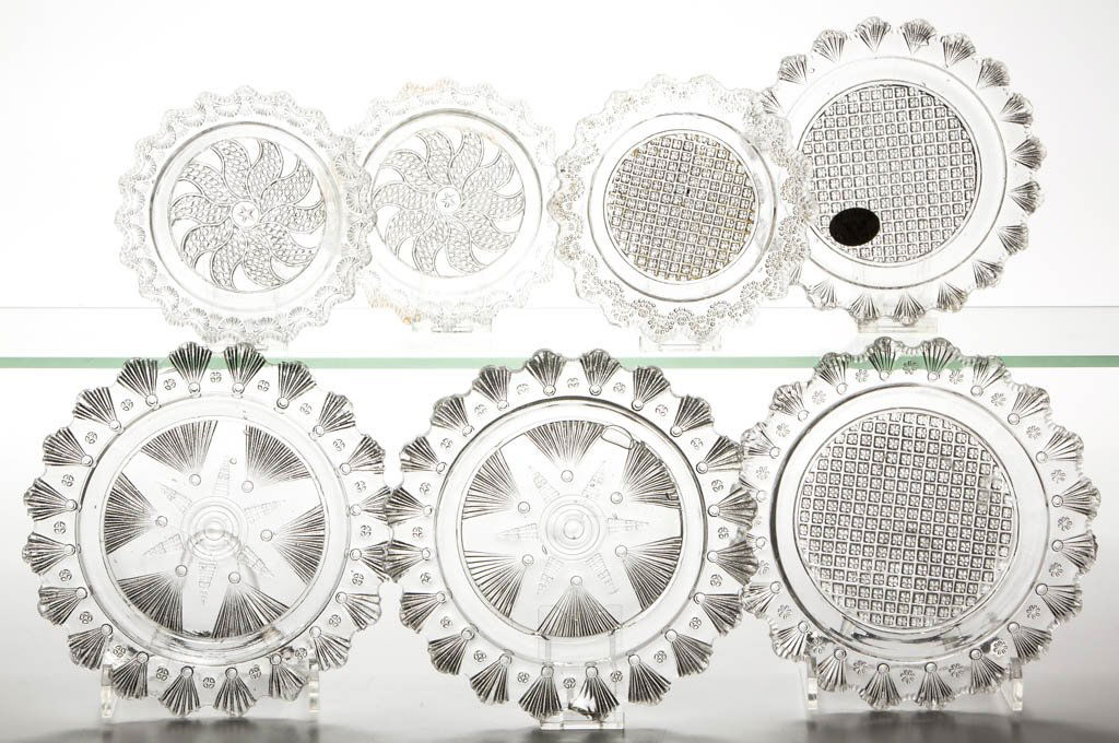 ASSORTED EARLY PRESSED PLATES, LOT OF SEVEN (1 of 1)