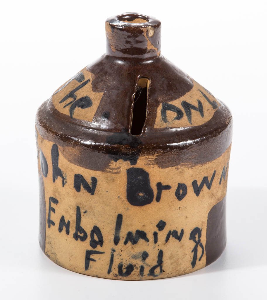 HISTORICAL JOHN BROWN TANWARE MONEY BANK (1 of 4)