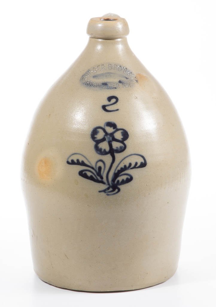 STAMPED "BURGER BRO'S & CO / ROCHESTER N.Y." NEW YORK (1 of 2)