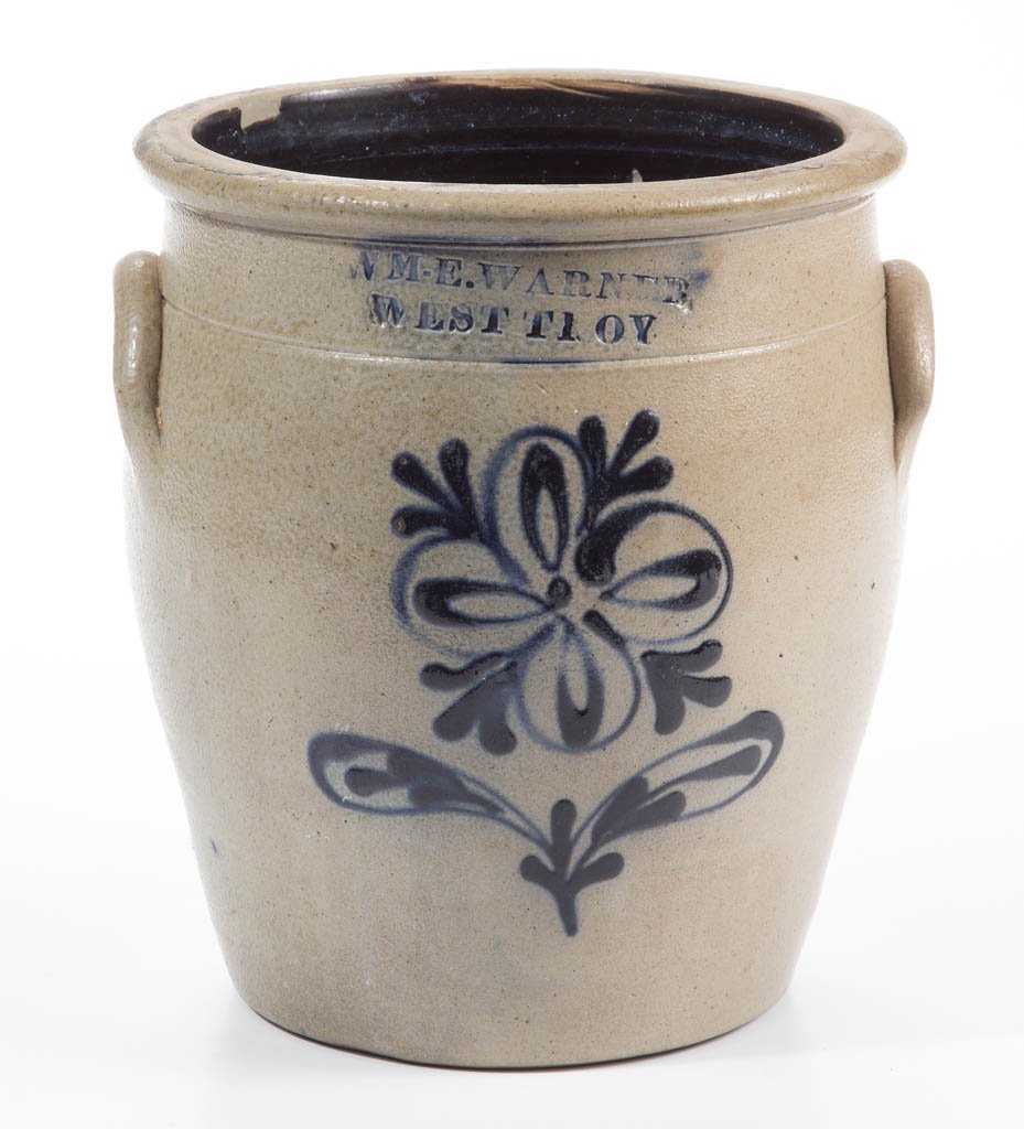STAMPED "WM. E. WARNER / WEST TROY" NEW YORK DECORATED (1 of 1)