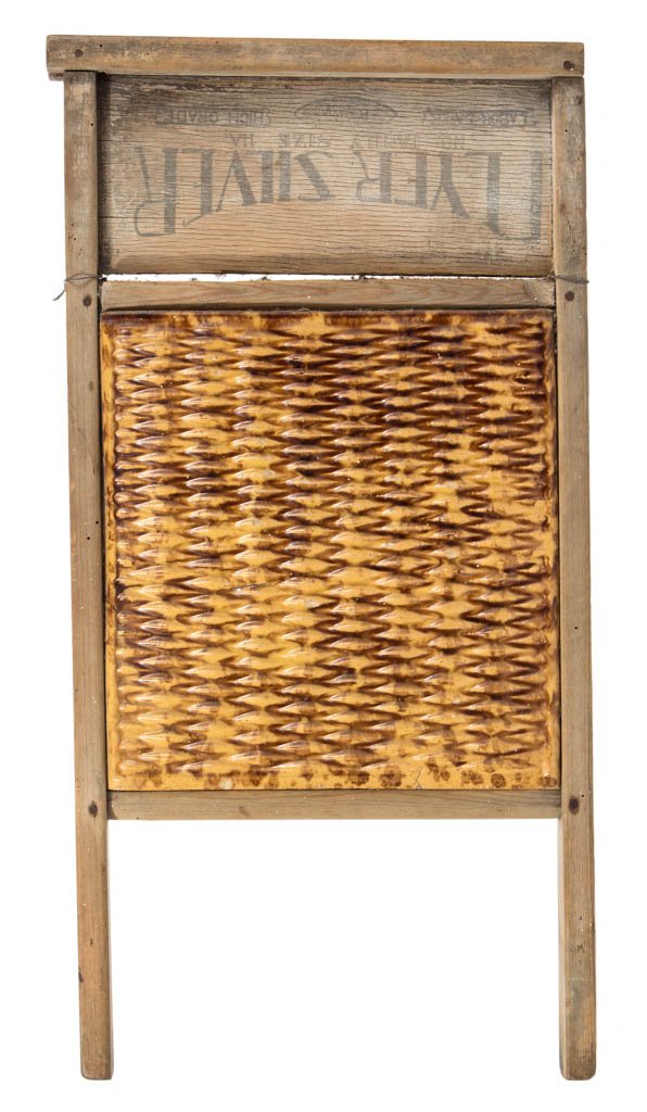ROCKINGHAM GLAZED CERAMIC WASHBOARD (1 of 1)