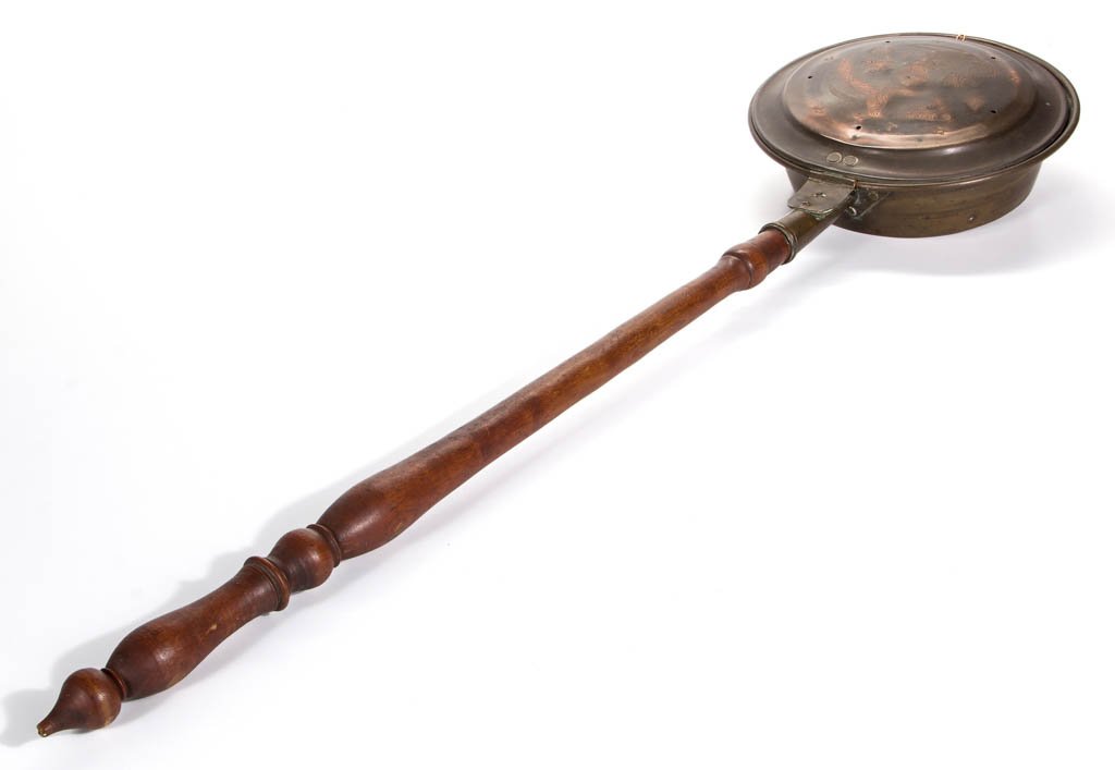 COPPER AND MAPLE BED WARMER (1 of 2)