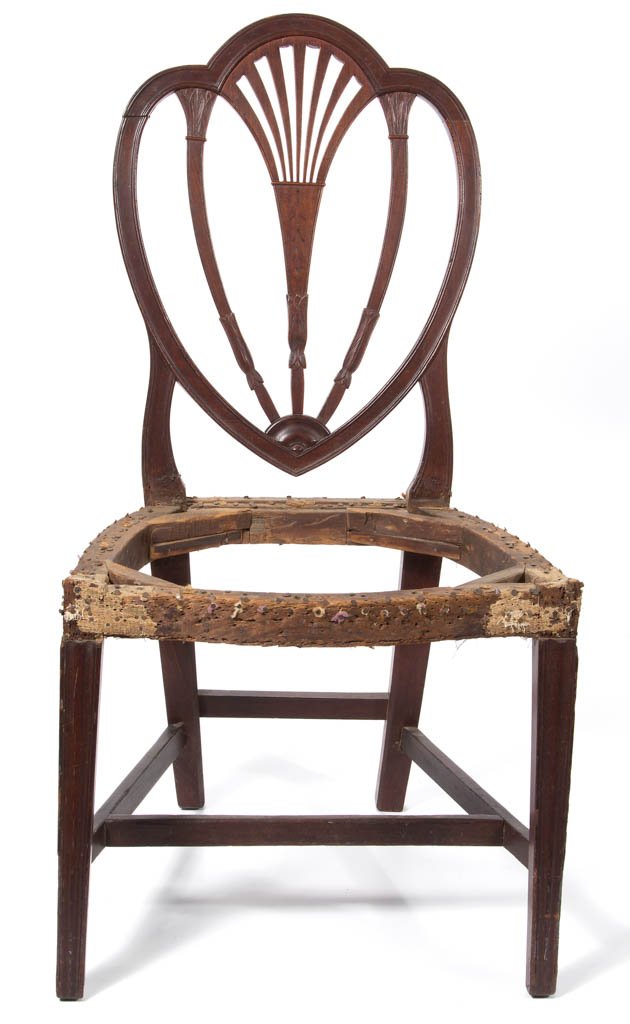 BALTIMORE FEDERAL CARVED AND INLAID SIDE CHAIR (1 of 4)