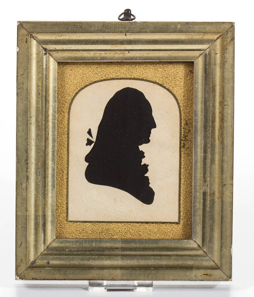 PEALE'S MUSEUM HOLLOW-CUT SILHOUETTE OF A GENTLEMAN (1 of 2)