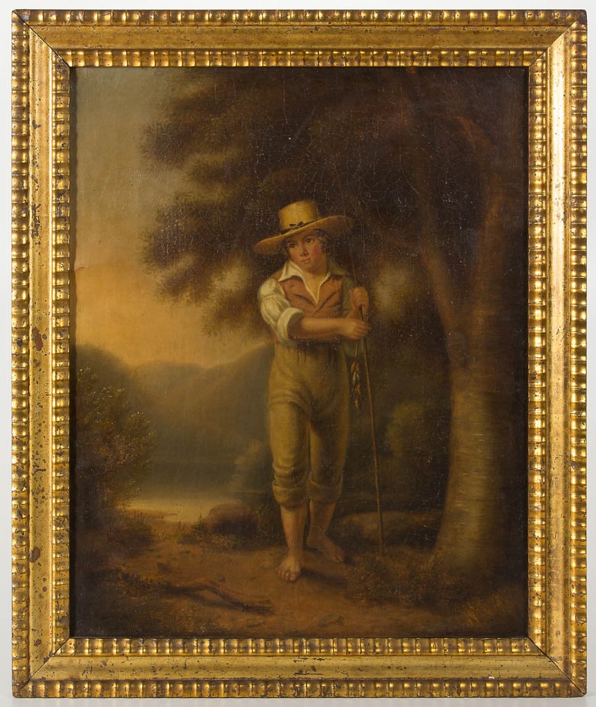 AMERICAN SCHOOL (19TH CENTURY) GENRE PAINTING (1 of 4)