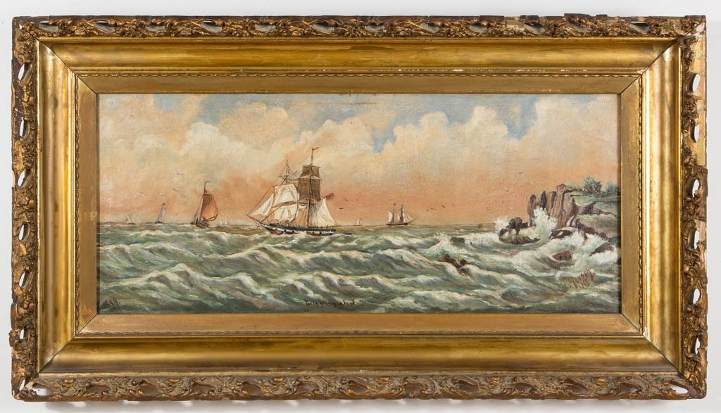 AMERICAN SCHOOL (19TH CENTURY) NAUTICAL PAINTING (1 of 6)