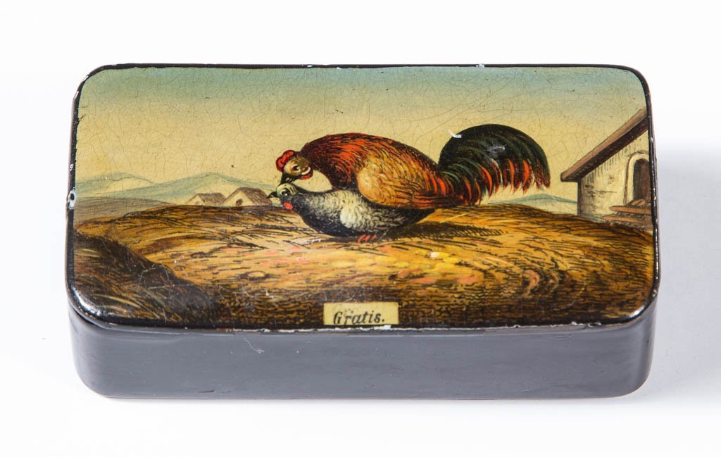 ENGLISH LACQUERED SNUFF BOX (1 of 1)