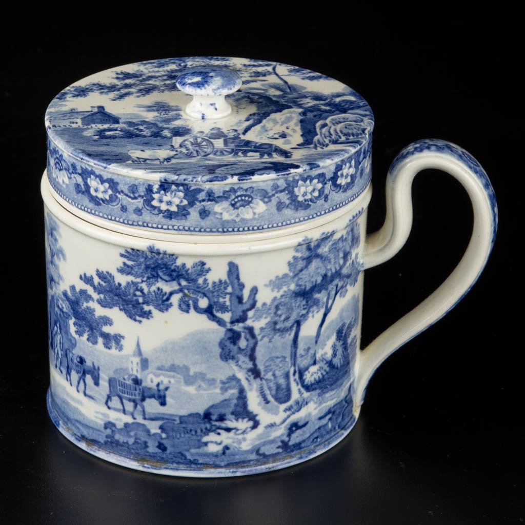 ENGLISH TRANSFER-PRINTED CERAMIC SHAVING MUG (1 of 3)