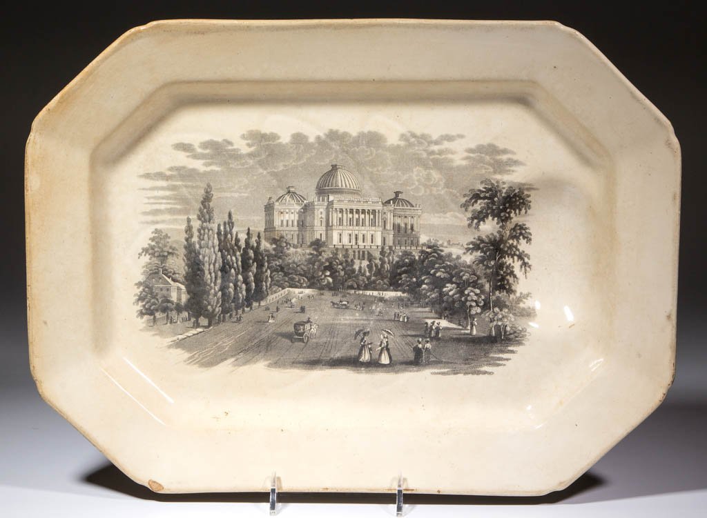 ENGLISH TRANSFER-PRINTED AMERICAN HISTORICAL CERAMIC (1 of 4)