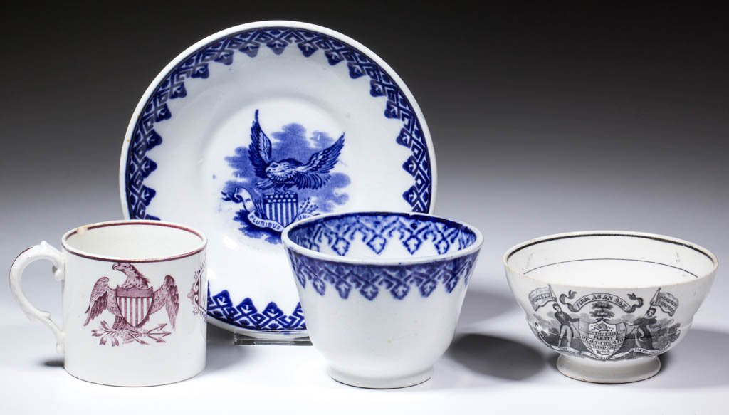 ENGLISH TRANSFER-PRINTED AMERICAN HISTORICAL CERAMIC (1 of 1)