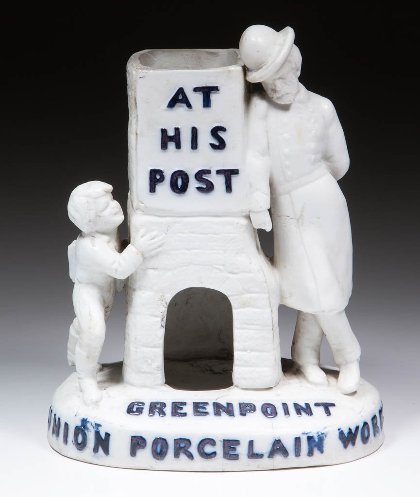 AMERICAN BISQUE PORCELAIN CERAMIC ADVERTISING STATUE (1 of 3)