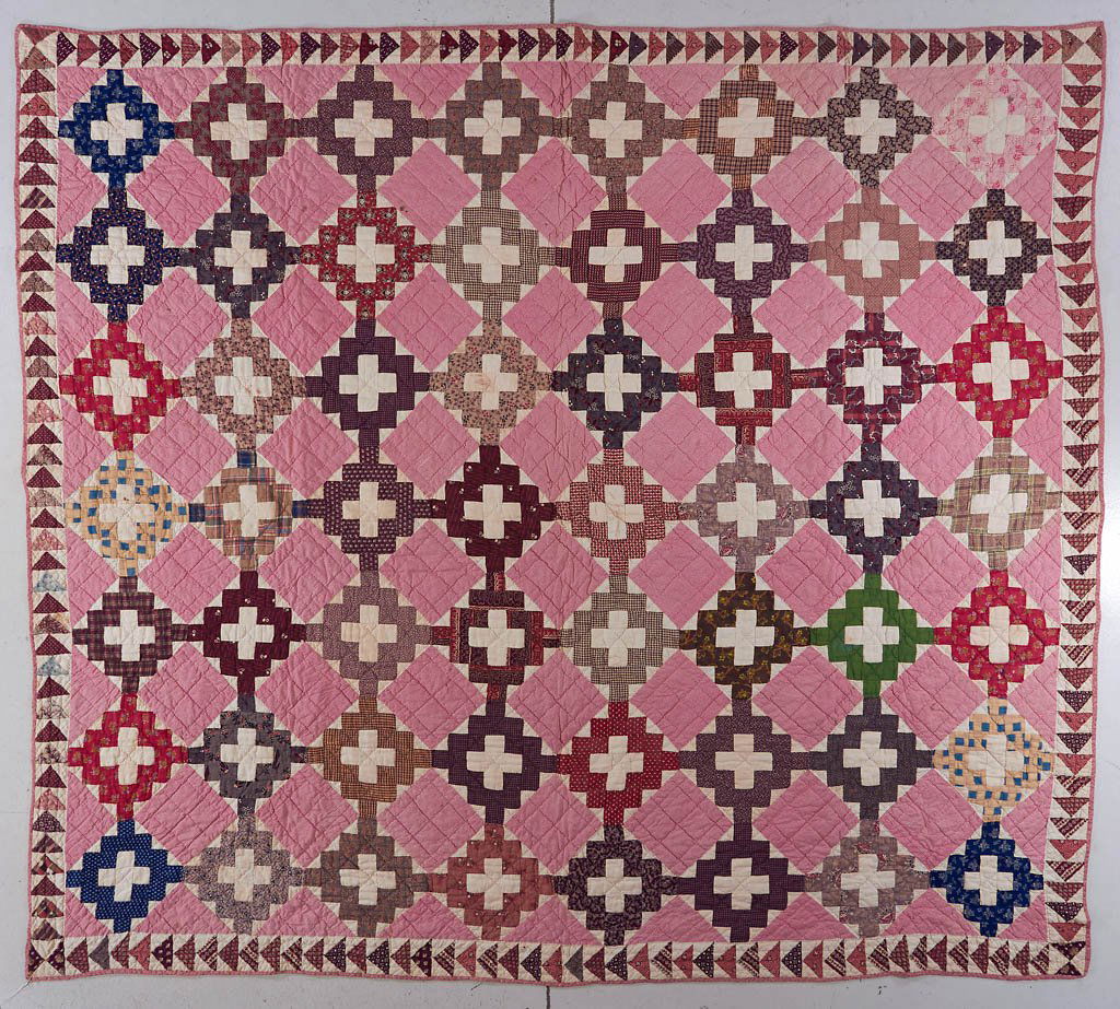AMERICAN "CHRISTIAN CROSS" PIECED QUILT (1 of 5)