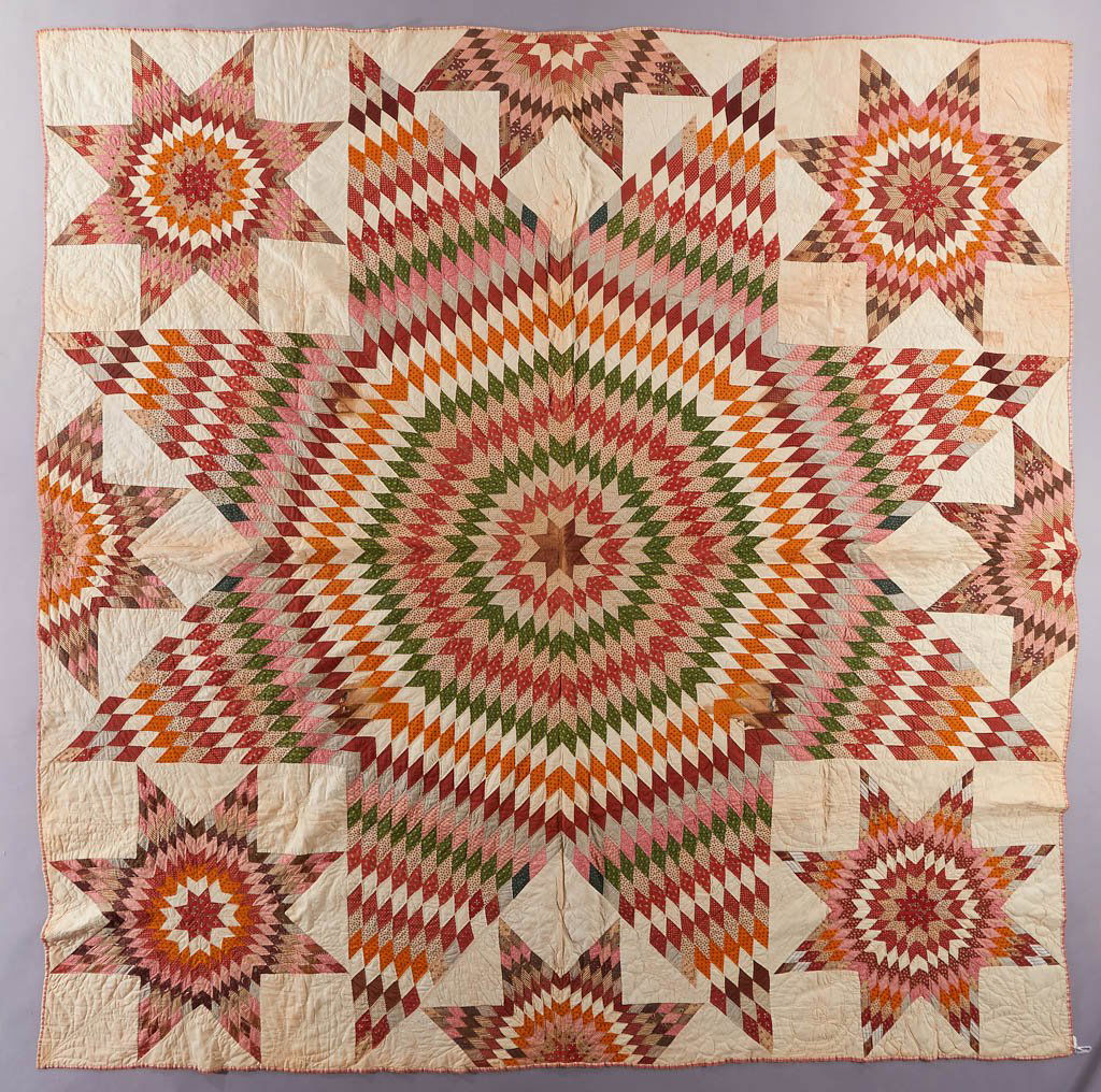 PENNSYLVANIA "LONE STAR" PIECED QUILT (1 of 7)