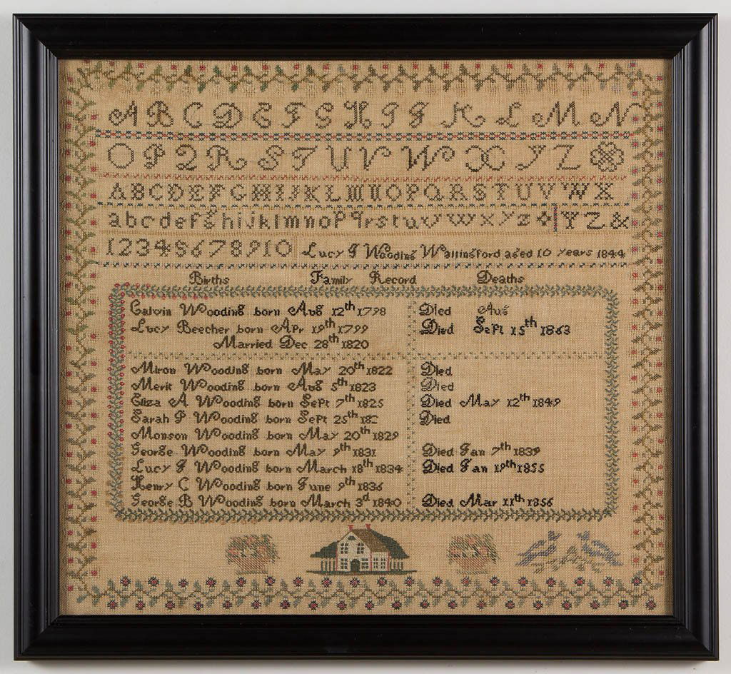 LUCY J. WOODING (B.1834, WALLINGFORD, CONNECTICUT) (1 of 4)