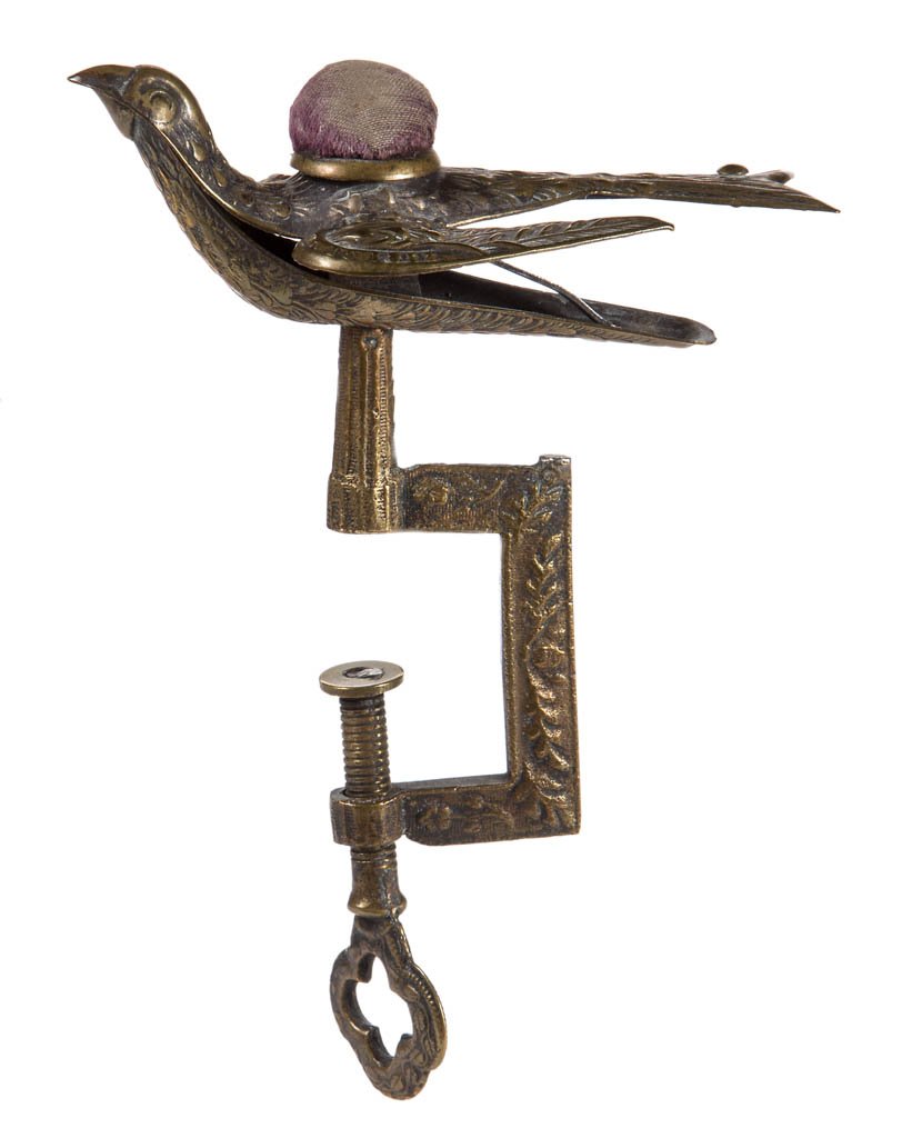 BRASS WATERMAN'S SEWING BIRD CLAMP (1 of 1)