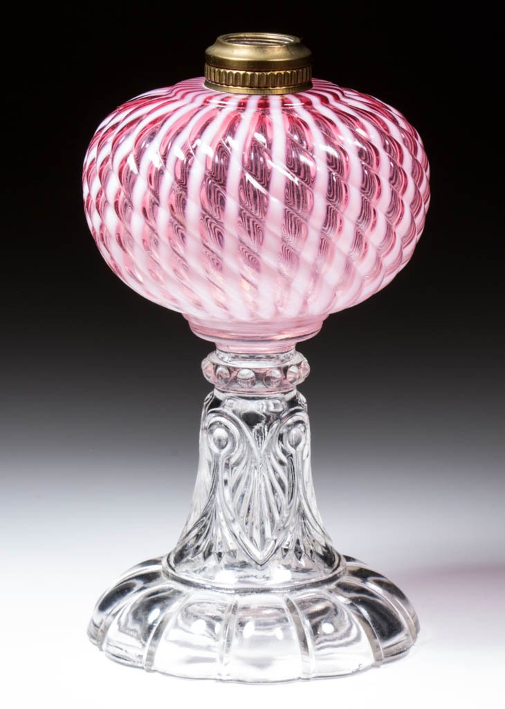 SHELDON SWIRL KEROSENE STAND LAMP (1 of 1)