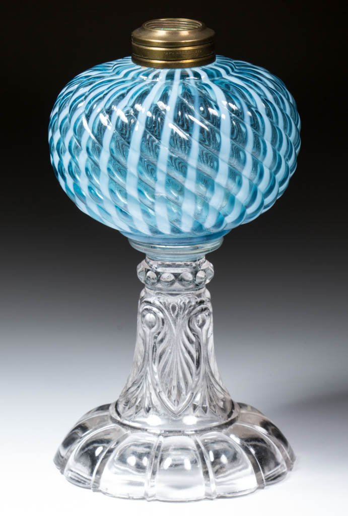 SHELDON SWIRL KEROSENE STAND LAMP (1 of 1)