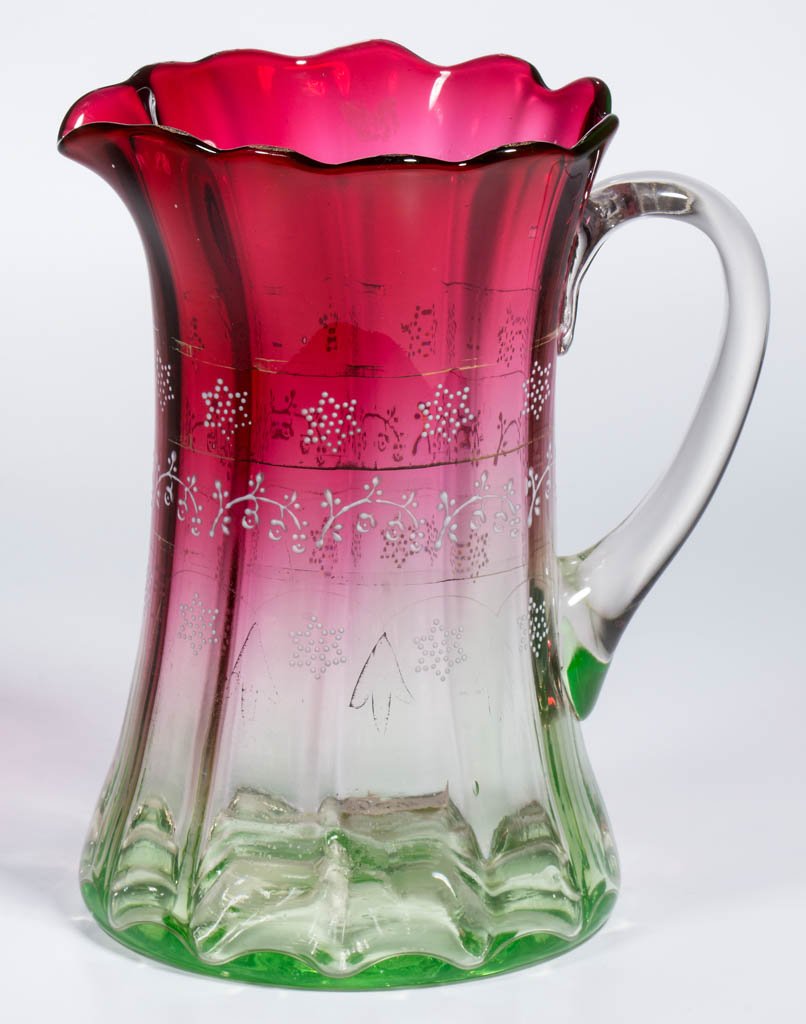 VICTORIAN PANEL-OPTIC WATER PITCHER (1 of 1)