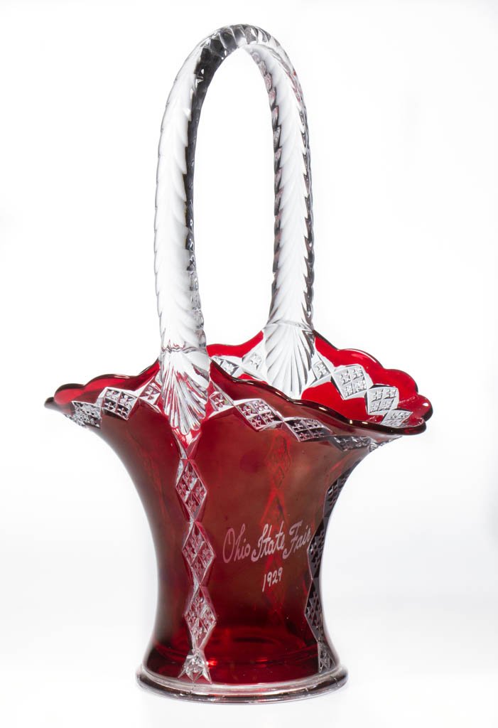 IMPERIAL NO. 1 / THREE-IN-ONE - RUBY-STAINED BASKET (1 of 1)