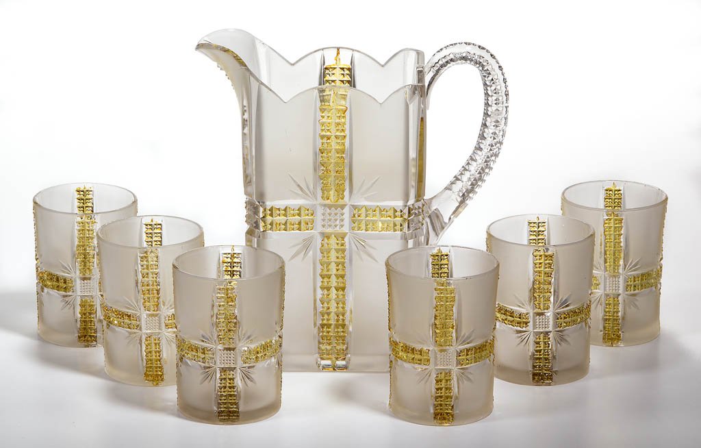 KLONDIKE / AMBERETTE - AMBER STAINED SEVEN-PIECE WATER (1 of 1)