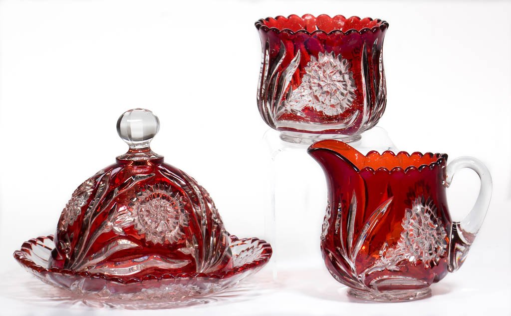 NEW MARTINSVILLE NO. 88 / CARNATION - RUBY-STAINED (1 of 1)