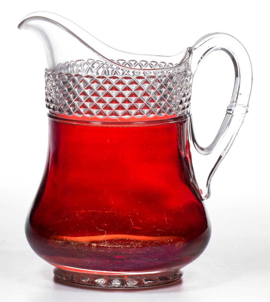 SUPERIOR - RUBY-STAINED WATER PITCHER (1 of 1)