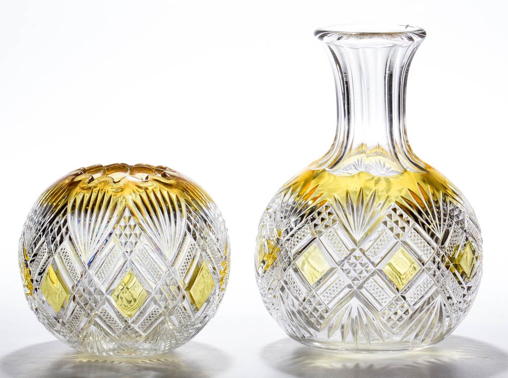 TACOMA (OMN) - RUBY-STAINED ARTICLES, LOT OF TWO (1 of 1)