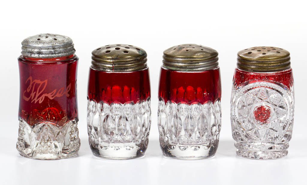 ASSORTED DUNCAN EAPG - RUBY-STAINED SALT AND PEPPER (1 of 1)