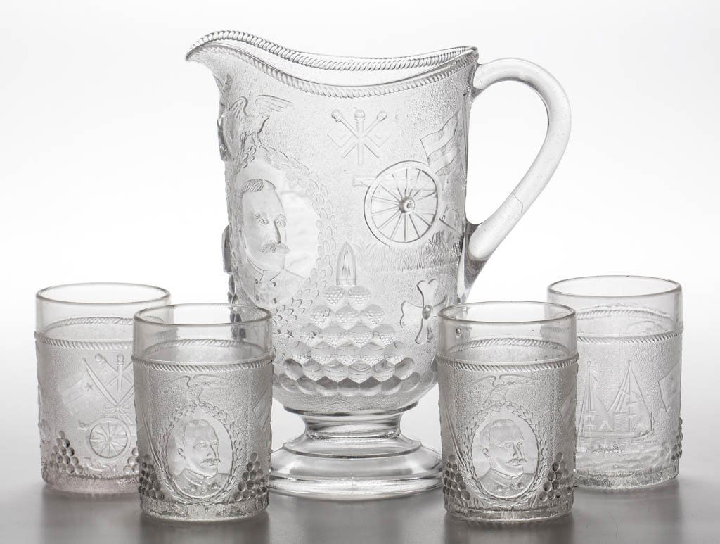 ADMIRAL DEWEY FIVE-PIECE WATER SET (1 of 1)