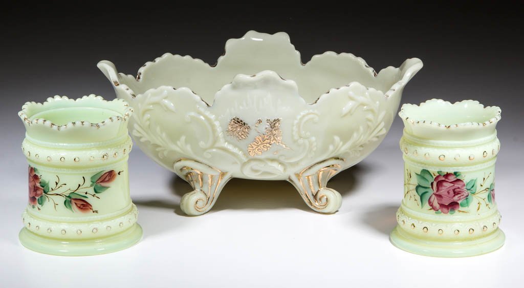 ASSORTED PATTERN TABLE ARTICLES, LOT OF THREE (1 of 1)