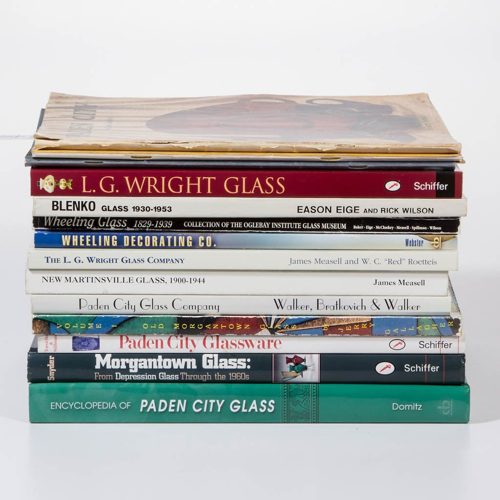 ASSORTED AMERICAN GLASS REFERENCE VOLUMES, LOT OF 14 (1 of 1)