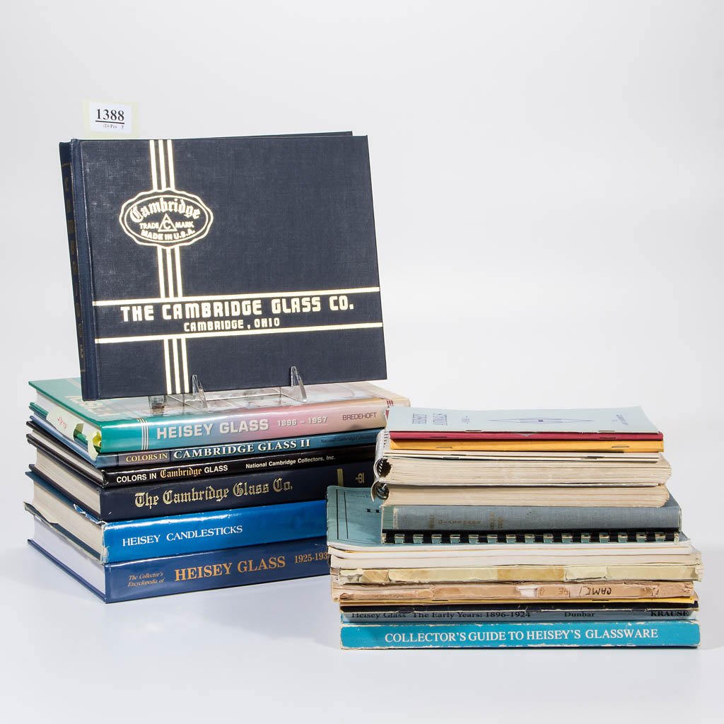 AMERICAN HEISEY AND CAMBRIDGE GLASS REFERENCE VOLUMES, (1 of 1)