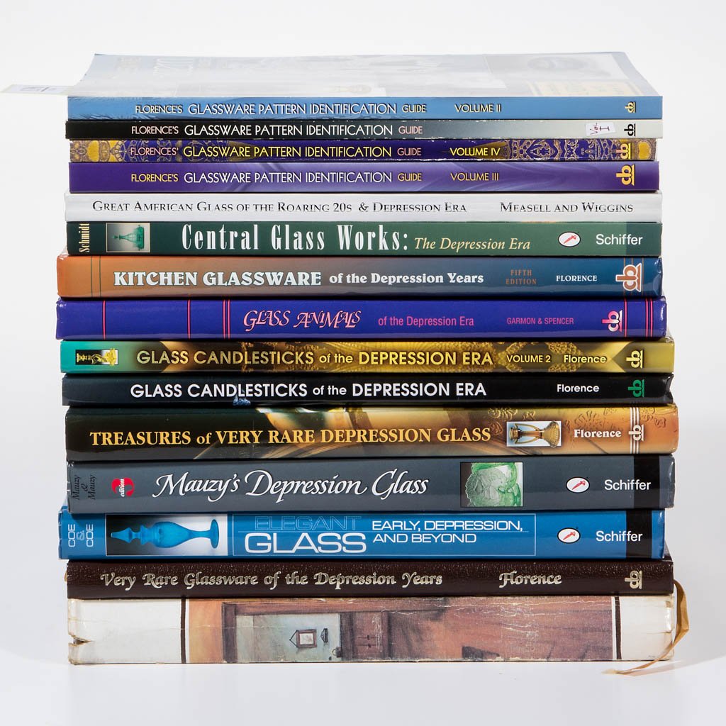 AMERICAN DEPRESSION ERA GLASS REFERENCE VOLUMES, LOT OF (1 of 1)